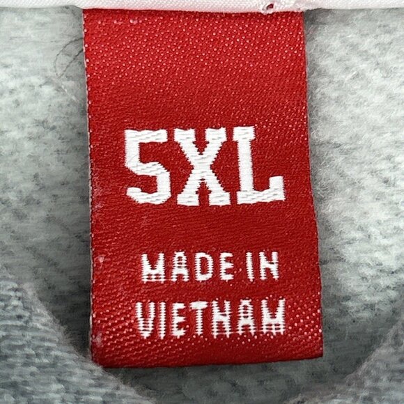 Philadelphia 76ers Sixers Sweatshirt Mens 5XL Gray Mitchell & Ness Hoodie - Picture 5 of 11